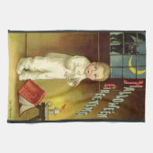  Halloween door Ellen Clapsaddle, Ghost Story Theedoek (Horizontaal)