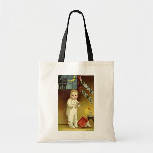 Halloween door Ellen Clapsaddle, Ghost Story Tote Bag (Voorkant)