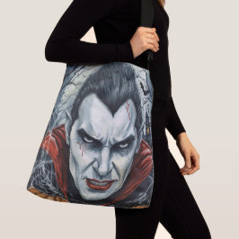 Halloween, Dorstige Vampier, Pompoenveld Crossbody Tas