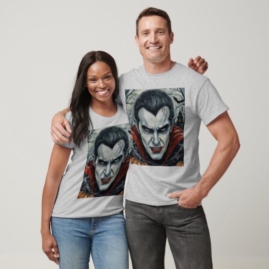 Halloween, Dorstige Vampier, Pompoenveld  T-shirt (Unisex)