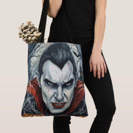 Halloween, Dorstige Vampier, Pompoenveld Tote Bag