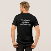 Halloween, Dorstige Vampier, Pompoenveld  Tri-Blend Shirt (Achterkant volledig)