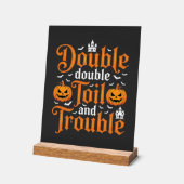 Halloween Double Double Toil and Trouble_1 Acryl Bord (Hoek)