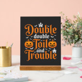 Halloween Double Double Toil and Trouble_1 Acryl Bord (Huwelijk)