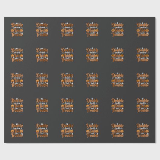 Halloween Double Double Toil and Trouble_1 Cadeaupapier (Vlak)