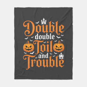 Halloween Double Double Toil and Trouble_1 Fleece Deken