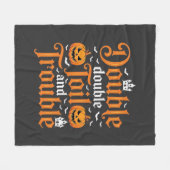 Halloween Double Double Toil and Trouble_1 Fleece Deken (Voorkant (Horizontaal))