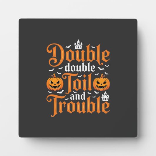 Halloween Double Double Toil and Trouble_1 Fotoplaat (Voorkant)