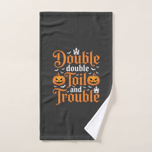Halloween Double Double Toil and Trouble_1 Handdoek (Handdoek)