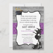 Halloween Double Witch Baby shower Kaart (Voorkant)