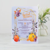 Halloween Douche Uitnodiging (Staand voorkant)