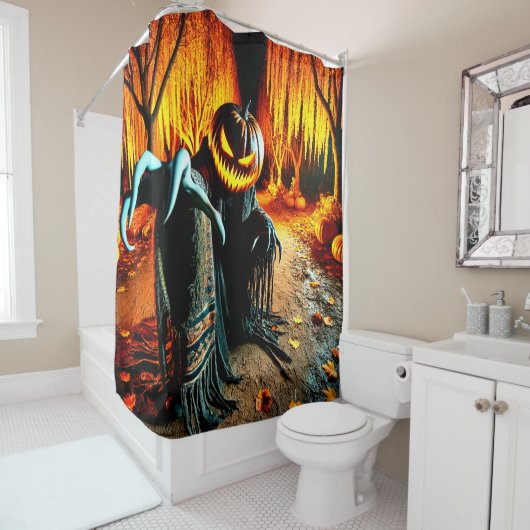 Halloween Douchegordijn (In situ)