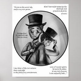Halloween Dr. Jekyll en Mr. Hyde gothische kunstpr Poster