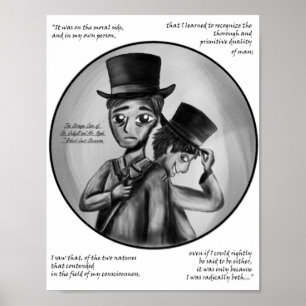 Halloween Dr. Jekyll en Mr. Hyde gothische kunstpr Poster