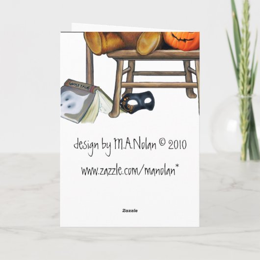 Halloween draagt Kaart (Achterkant)