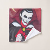 Halloween Dracula Bad Handdoek (Wasdoekje)