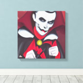 Halloween Dracula Canvas Afdruk (Insitu (Houten vloer))