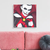 Halloween Dracula Canvas Afdruk (Insitu (Woonkamer))