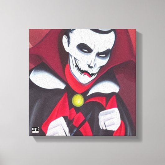 Halloween Dracula Canvas Afdruk (Voorkant)