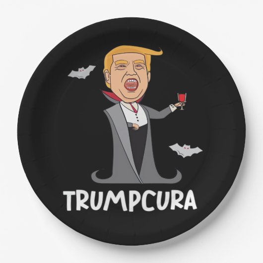 Halloween Dracula Funny Classic Papieren Bordje (Voorkant)