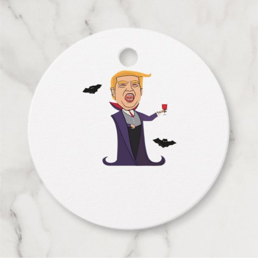 Halloween Dracula Grappig Bedankjes Labels (Voorkant)