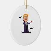 Halloween Dracula Grappig Keramisch Ornament (Rechts)