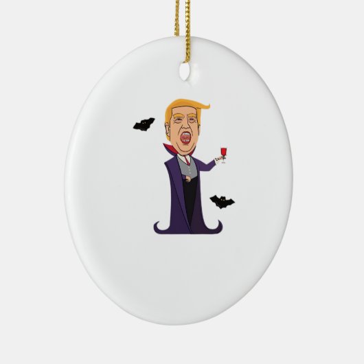 Halloween Dracula Grappig Keramisch Ornament (Rechts)