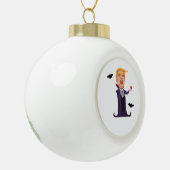 Halloween Dracula Grappig Keramische Bal Ornament (Links)