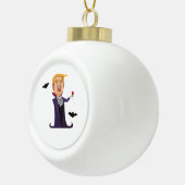 Halloween Dracula Grappig Keramische Bal Ornament (Rechts)