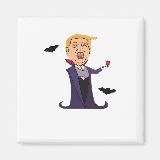 Halloween Dracula Grappig Magneet (Voorkant)