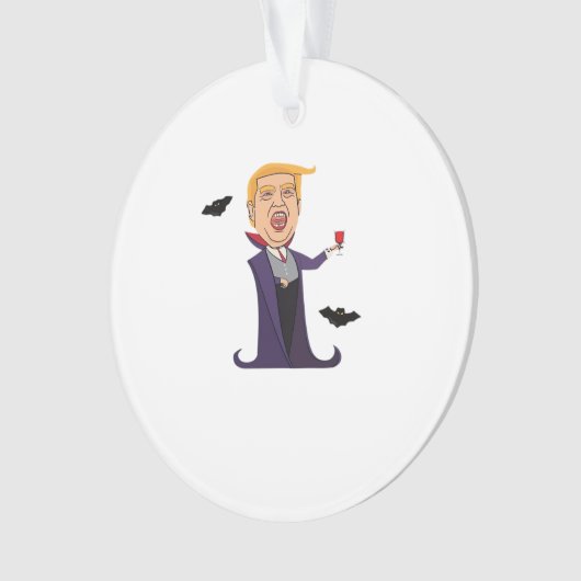Halloween Dracula Grappig Ornament (voorkant)