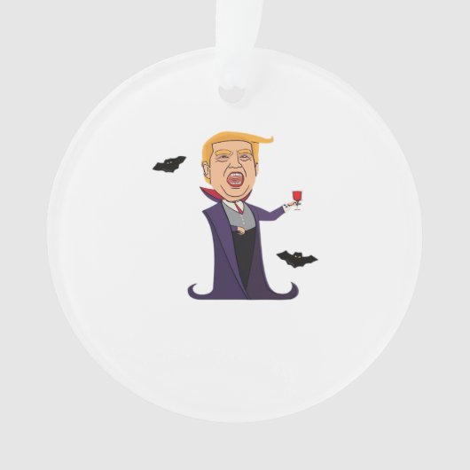 Halloween Dracula Grappig Ornament (voorkant)