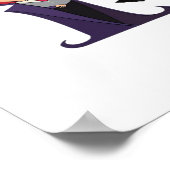 Halloween Dracula Grappig Poster (Hoek)