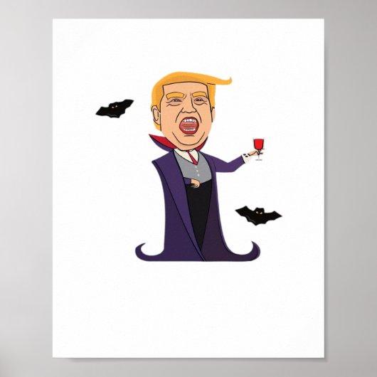 Halloween Dracula Grappig Poster (Voorkant)