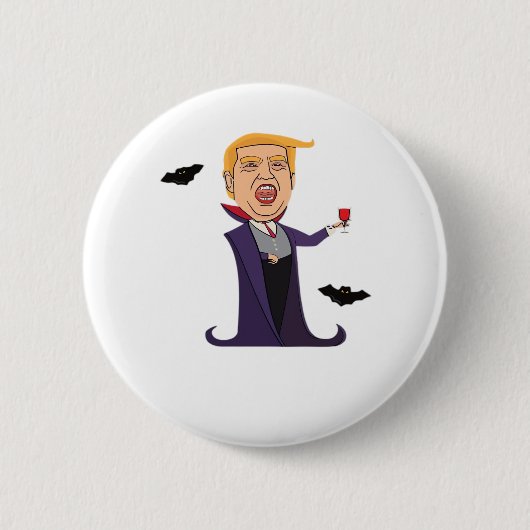 Halloween Dracula Grappig Ronde Button 5,7 Cm (Voorkant)