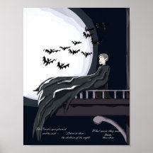 Halloween Dracula Kunstprint