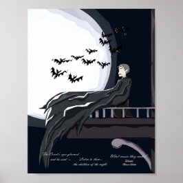 Halloween Dracula Kunstprint Poster
