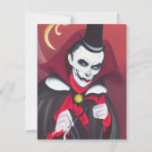 Halloween Dracula Notitiekaartje (Voorkant)