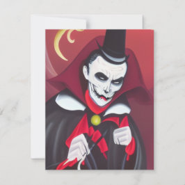 Halloween Dracula Notitiekaartje