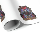 Halloween Dracula Rode Maan Vleermuizen Schedel_1 Cadeaupapier (Rol Hoek)