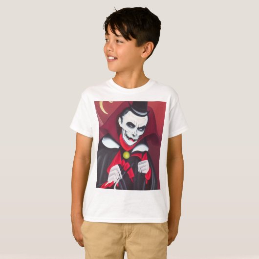 Halloween Dracula T-shirt (Voorkant volledig)