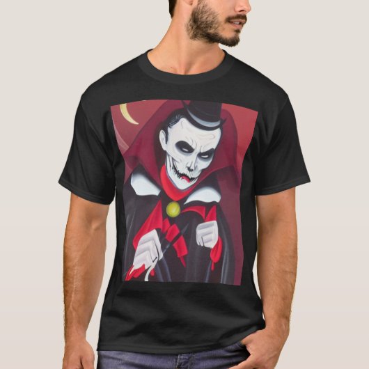 Halloween Dracula T-shirt (Voorkant)