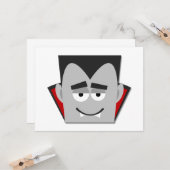 Halloween Dracula T-shirts en cadeautjes Kaart (Voorkant / Achterkant in situ)