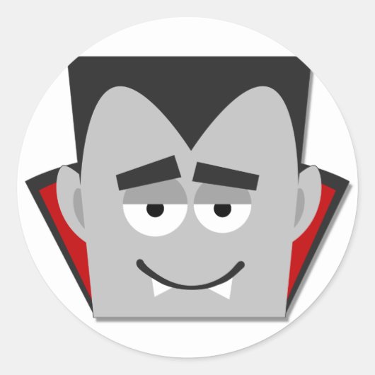 Halloween Dracula T-shirts en cadeautjes Ronde Sticker (Voorkant)