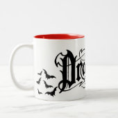 Halloween Dracula Tweekleurige Koffiemok (Links)
