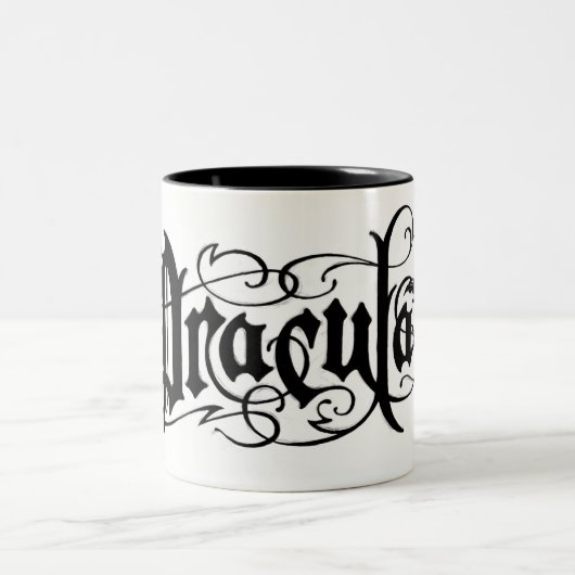 Halloween Dracula Tweekleurige Koffiemok (Center)