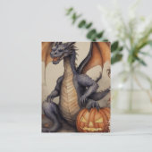 Halloween Dragon Briefkaart (Staand voorkant)