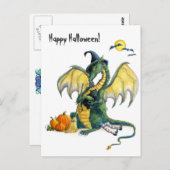 Halloween Dragon briefkaart (Voorkant / Achterkant)