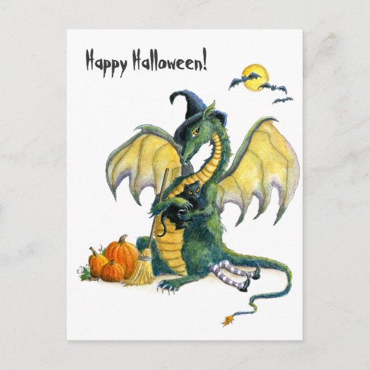 Halloween Dragon briefkaart (Voorkant)