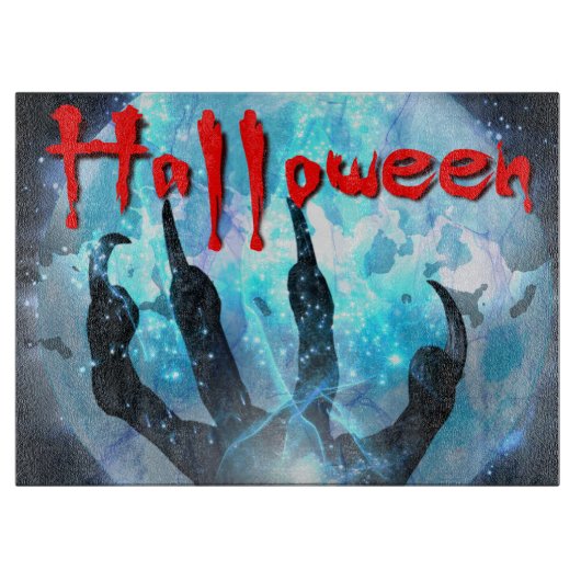 Halloween Dragon Claw Snijplank (Voorkant)